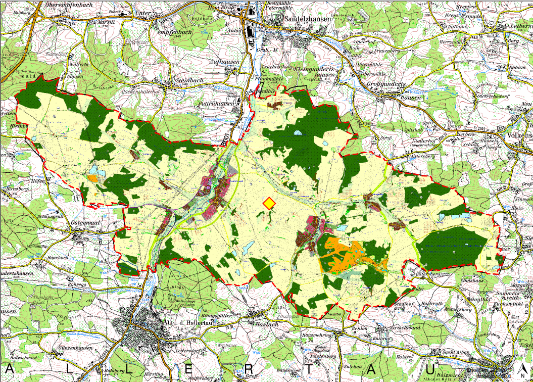 Flächennutzungsplan der Gemeinde Rudelzhausen