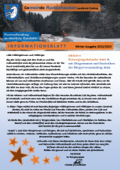 Titelseite Informationsblatt Winter 2022